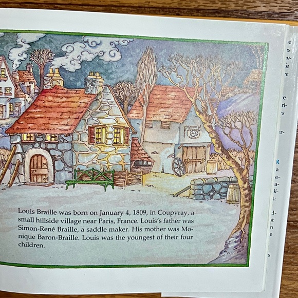 A Picture Book Of Louis Braille • David A. Adler • 1997 • Holiday House •HC Book - Picture 9 of 9